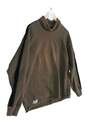 Mens Brown Long Sleeve Mock Neck Pullover Sweatshirt Size Medium image number 3