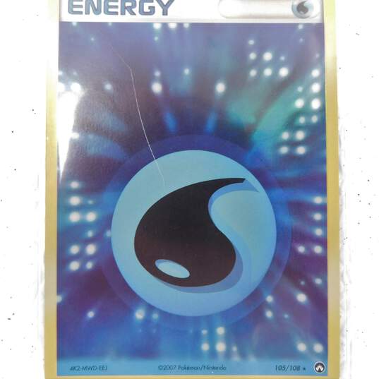 Pokemon TCG Water Energy Reverse Holofoil Rare Ex Power Keepers 105/108 image number 3