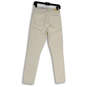 Womens White Denim Light Wash Pockets Comfort Skinny Leg Jeans Size 25 image number 2