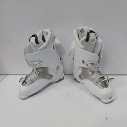 Saloman Anthracite Translu White Pattern Ski Boots Size 27/27.5 alternative image