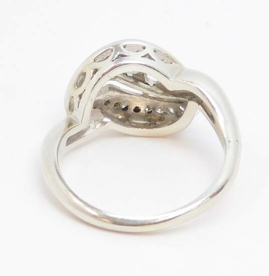 Vintage 10K White Gold 0.26 CTTW Diamond Ring Setting- For Repair 4.5g image number 5