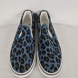 Blue Leopard print shoes