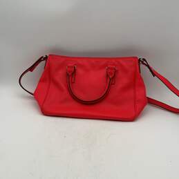 Kate Spade New York Womens Red Leather Adjustable Strap Satchel Bag Purse alternative image