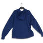 Mens Blue Orange Printed Long Sleeve Pullover Hoodie Size Medium image number 2