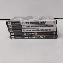 Bundle of Five Assorted Sony PlayStation 2 Games