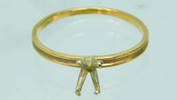 14K Yellow Gold Solitaire Ring Setting 1.1g
