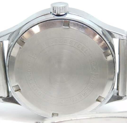 Vintage Nelson Swiss Lifetime Mainspring Silver Tone Watch 77.7g image number 6