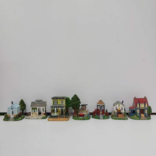 Lot of International Resources The Americana Collection "All In One From Liberty Falls" Miniature Town Figurines IOB image number 4