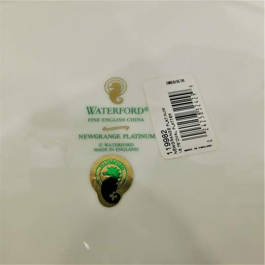 Waterford Fine China Newgrave Platinum Oval Serving Platter 15.25 inch No. 119982 image number 5