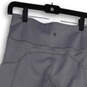 Womens Gray Flat Front Elastic Waist Pockets Pull-On Capri Leggings Size S image number 4