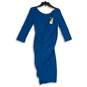 NWT Robert Rodriguez Womens Blue Scoop Neck Pullover Maxi Dress Size S image number 2