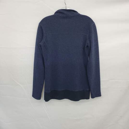 Mountain Hardware Blue Wool Blend Button Up Knit Sweater WM Size S image number 2