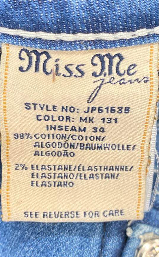 Miss Me Women Blue Embellished Pocket Bootcut Jeans Sz 28 image number 4