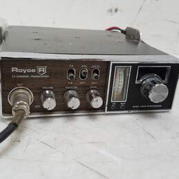 VTG. Royce 23 Channel CB Radio Reciever W/Mic & Gyro-Lock Synthesizer & Car Plug -Untested P/R+ alternative image