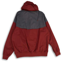 Mens Gray Red Atlanta Braves Long Sleeve Full Zip Windbreaker Jacket Size L alternative image