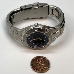 Designer Fossil PR-5099 Silver-Tone Dial Chain Strap Analog Wristwatch alternative image