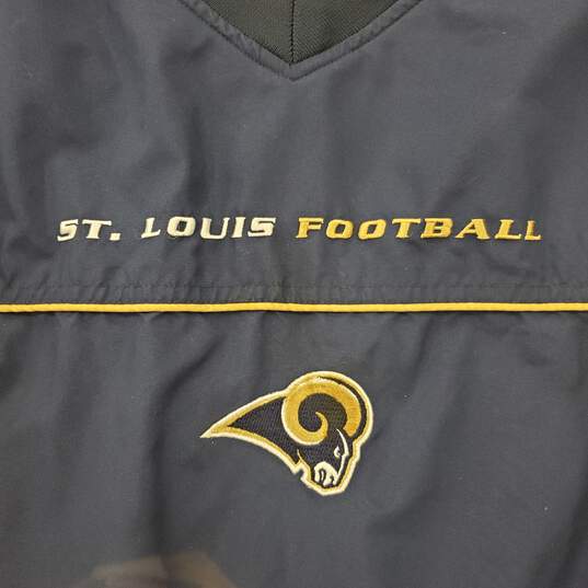 NFL Reebok Men Blue St. Louis Active Pullover XL image number 5