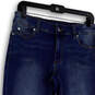Womens Blue Denim Dark Wash Stretch Pockets Skinny Leg Jeans Size 10/30 image number 3