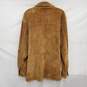 Pronto-Uomo MN's Tan Leather Suede Button Shirt Jacket Size MM image number 2