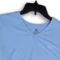 Womens Blue V-Neck Short Sleeve Regular Fit Pullover T-Shirt Size Medium image number 3