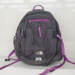 The North Face Recon 30L Gray/Purple Laptop Backpack