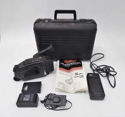 Vintage JVC Compact VHS Camcorder with Manual and Accessories in Case