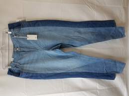 Good American Size 15 Indigo Color Block Vintage Inspired Jeans