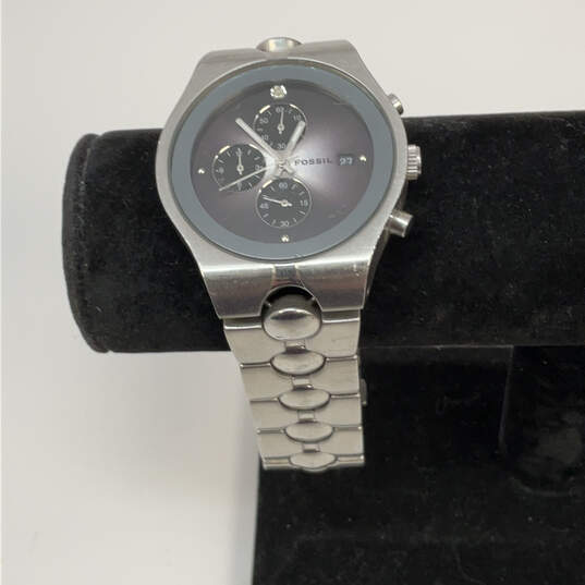 Designer Fossil Stainless Steel Chronograph Round Dial Analog Wristwatch image number 1