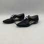 Womens Black Leather Pointed Toe Lace Up Cutout Oxford Shoes Size 7 image number 1