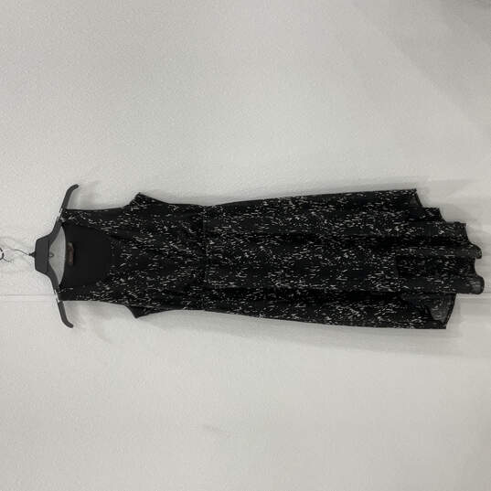 Womens Black Sleeveless Scoop Neck Hi-Low Hem Design Maxi Dress Size Small image number 6