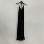 Womens Black Halter Neck Sleeveless Regular Fit Maxi Dress Size Small image number 2