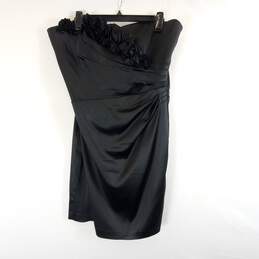 White House Black Market Women Blk Midi Dress Sz 14