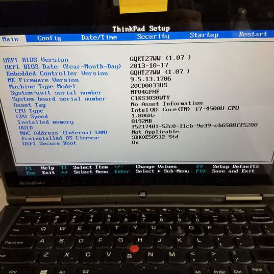 Lenovo ThinkPad Yoga 12in Laptop Intel i7-4500U CPU 8GB RAM 250GB HDD image number 10