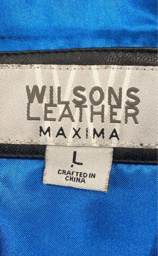 Wilsons Women's Black Leather Jacket - Size Large image number 3