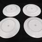 8pc Style House Fine China Brocade Pattern Dinner Plates & Salad Bowls image number 3