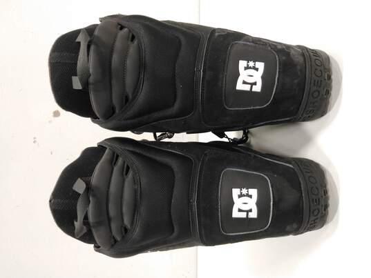 DC Men's Black Faux Leather Snowboard Boots Size 8.5 image number 2