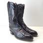 Dan Post Oxblood Leather Western Cowboy Zip Boots Women's Size 11 D image number 4