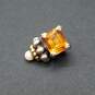 Caviar 18K / 925 FW Pearl Yellow Gemstone Pendant 8.2g image number 2