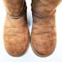 UGG Sheeskin Suede Classic Short Chestnut Women Boots US 5 image number 6