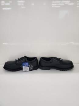 Skechers Mens Cottonwood Elks Leather Soft toe Lace Up Safety Black Size 11 New alternative image