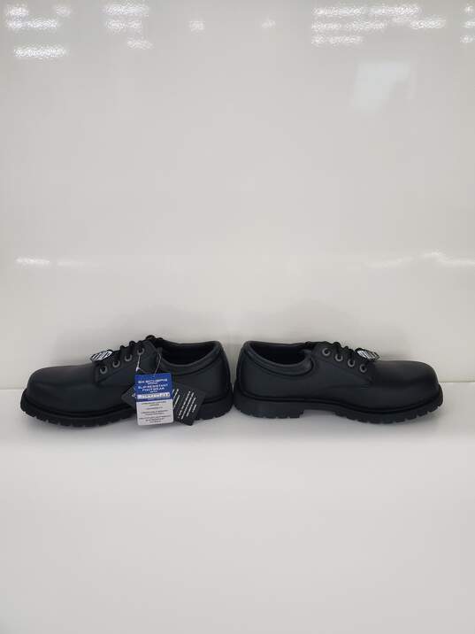 Skechers Mens Cottonwood Elks Leather Soft toe Lace Up Safety Black Size 11 New image number 2