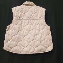 Nike Women Ivory Quilted Vest M NWT alternative image