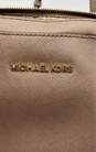 Michael Kors Womens Brown Leather Crossbody Purse With Zip-Around Wallet image number 4
