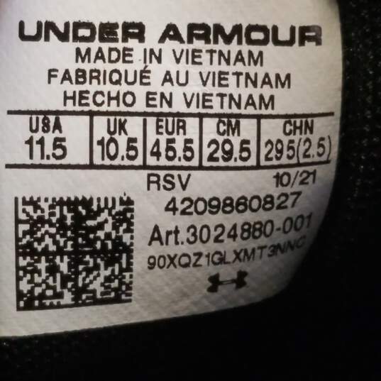 Under Armour Mens Black Tennis Shoes. Size 11.5 image number 7