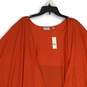 NWT Sweet Pea for New York & Company Womens Orange Open Front Blouse Top Sz S image number 3