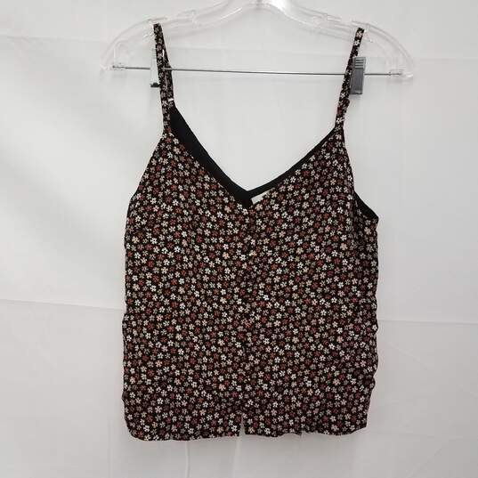 Madewell Spaghetti Strap Floral Print Top Size 0 image number 1