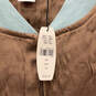 NWT Womens Brown Long Sleeve Full-Zip Jacket And Pants Two Piece Set Size L image number 9
