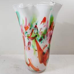 KROSNO Jozefina Multi Color Splash Hankerchief Vase alternative image