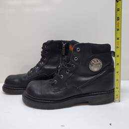 Harley Davidson Black Leather Ankle Boots alternative image