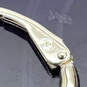 Designer Swarovski Silver-Tone Attract Trilogy CZ Stone Hoop Earrings image number 3